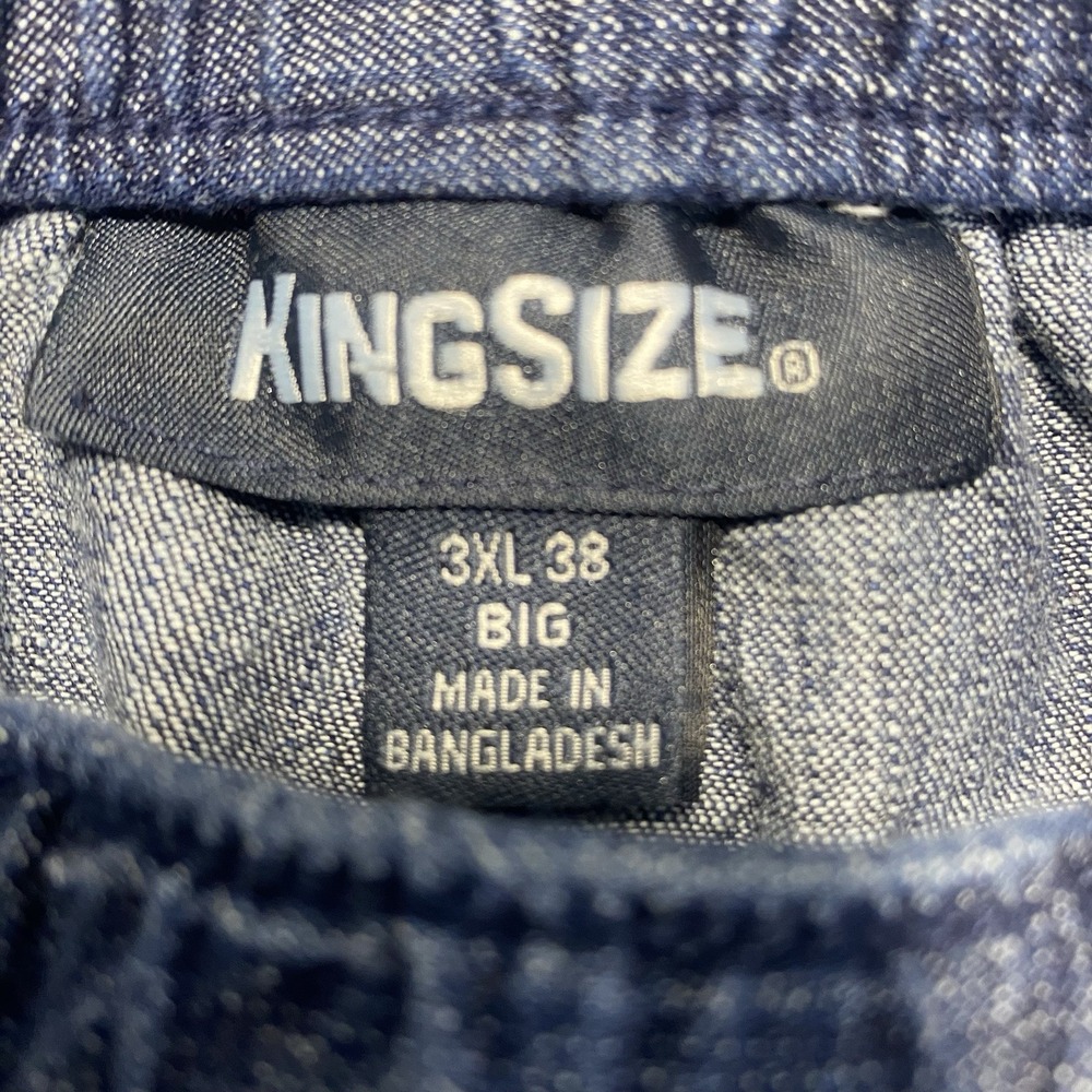 King Size Elastic Waist Drawstring Jeans 3XL 38 Waist 44 Straight Leg Western - Picture 2 of 8